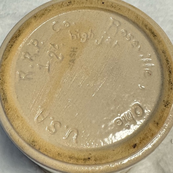 Vintage Robinson Ransbottom Pottery Crock Roseville Ohio USA Stoneware Ceramic - Picture 7 of 12